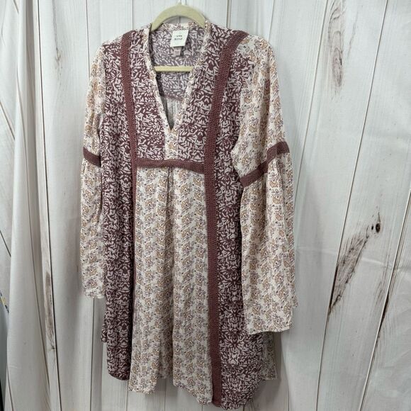 Knox Rose Women’s Small Tunic Mini Dress Boho Style - Picture 1 of 5